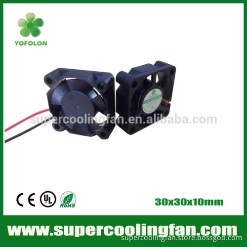 30x30x10mm 5V/12V Mini DC Cooling Fan 30mm dc axial fan